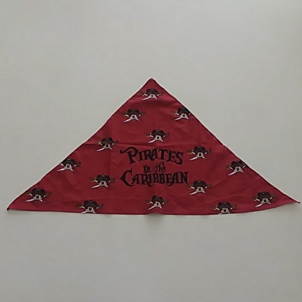 Disney Pirates of the Caribbean red bandana
